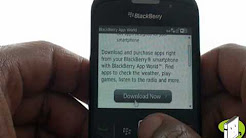 Downloading BlackBerry App World | Curve 8520 | The Human Manual