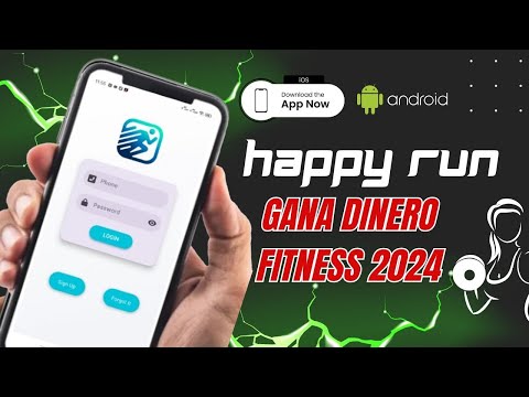 La mejor aplicación para ganar Dinero haciendo Ejercicio - Happy Run app earn Money 2024.