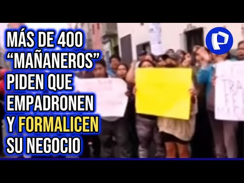 BDP Cercado de Lima: ambulantes realizan plantón en Jirón Montevideo