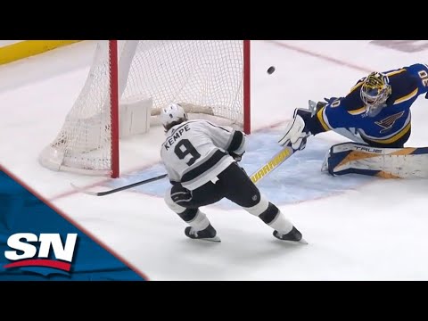 Kings Adrian Kempe In Disbelief After Missing Wide-Open Blues Net