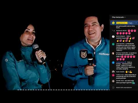 EN VIVO Luisa González - Andrés Arauz en QUITO | Se les viene la noche