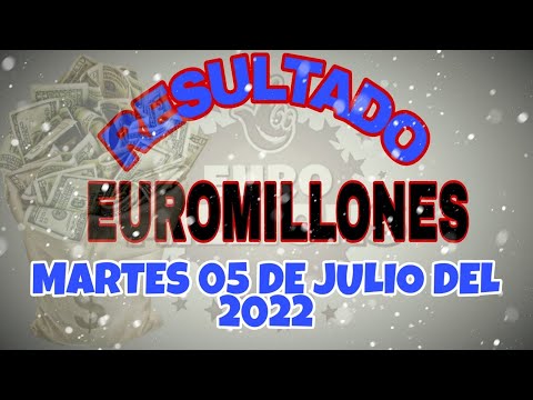 RESULTADO LOTERÍA EUROMILLONES DEL MARTES 05 DE JULIO DEL 2022 /LOTERÍA DE EUROPA/