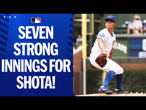 Shota Imanaga tosses 7 STRONG innings at Wrigley! | 今永昇太ハイライト