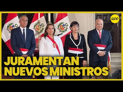 Dina Boluarte tomó juramento a nuevos ministros del Interior, Trabajo y Mujer