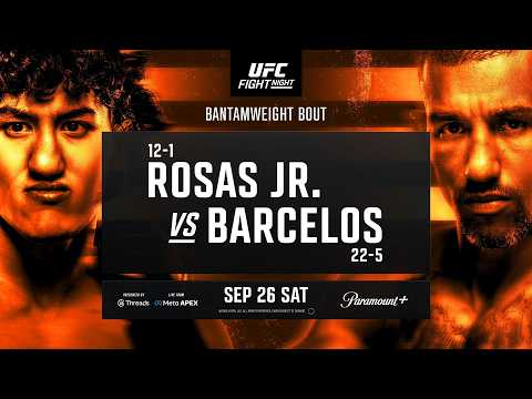UFC Vegas 121: 로사스 주니어 대 바르셀로스 - 9월 26일 | 경기 홍보 영상