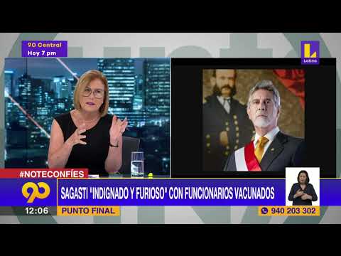 ? Francisco Sagasti indignado y furioso con funcionarios vacunados | Latina Noticias