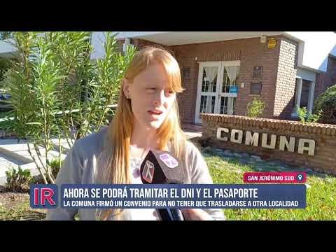 Se podrán tramitar DNI y pasaportes en San Jerónimo Sud