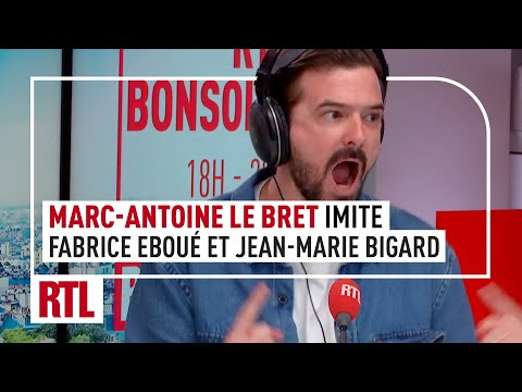 Marc-Antoine Le Bret imite Fabrice Eboué et Jean-Marie Bigard