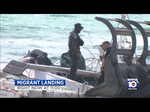 Group abandons 30-foot sailboat after beach landing in Hollywood