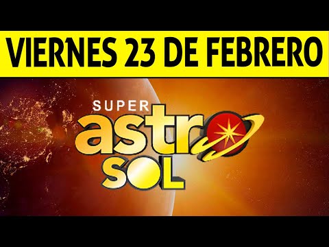 Resultado de ASTRO SOL del Viernes 23 de Febrero de 2024  SUPER ASTRO