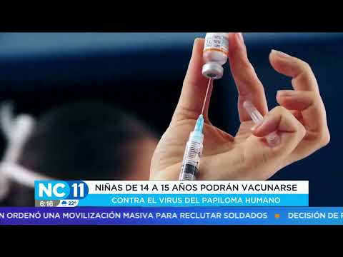 Niñas entre 14 y 15 años ya podrán vacunarse contra el virus del papiloma humano