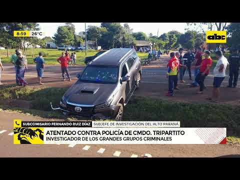 Atentado contra jefe policial en Juan León Mallorquín