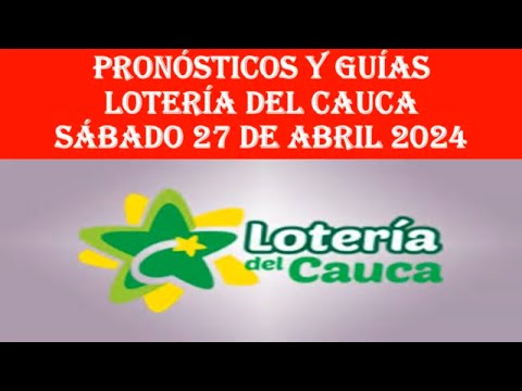 LOTERIA DEL CAUCA Hoy SÁBADO 27 de Abril  2024 RESULTADOS #ganador #loteriadelcauca