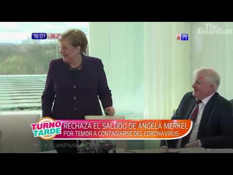 Tras brote de coronavirus ministro alemán rechaza saludo a Angela Merkel