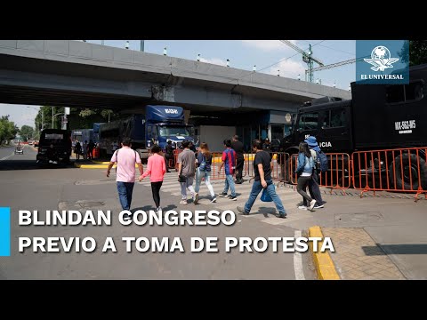 Así luce San Lázaro a 10 días de la toma de protesta de Claudia Sheinbaum