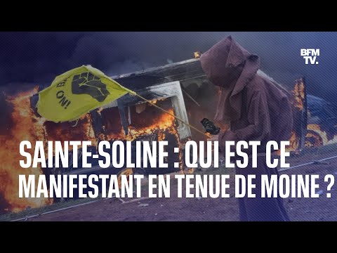 Qui est le manifestant en tenue de moine aperçu lors du rassemblement à Sainte-Soline?