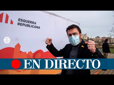 DIRECTO #14F | Pere Aragonès y Roger Torrent intervienen en un acto electoral de ERC