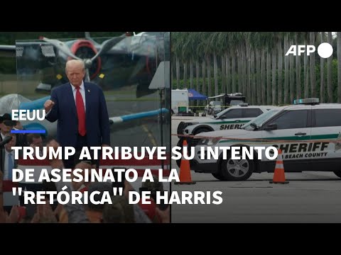 Trump atribuye su presunto intento de asesinato a la retórica de Biden y Harris | AFP