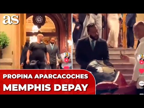 DEPAY TREMENDA PROPINA al APARCACOCHES de su FERRARI  en el CASINO MONTECARLO