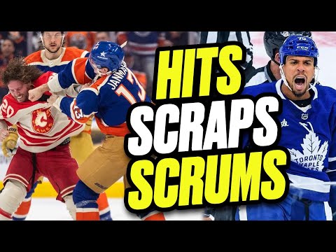 18 Minutes Of Hits, Scraps and Scrums | 2023-24 NHL Highlights