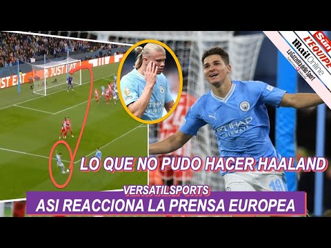 ASI REACCIONA PRENSA EUROPEA a DOBLETE de JULIAN ALVAREZ MANCHESTER CITY vs ESTRELLA ROJA