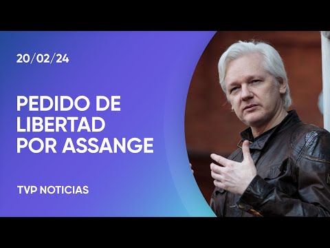 Jornada por la libertad de Assange en Plaza de Mayo