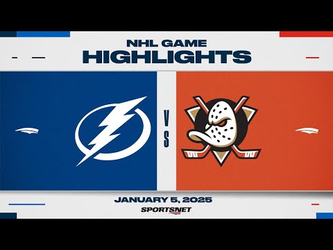 NHL Highlights | Lightning vs. Ducks - January 5, 2025