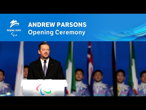 Athletics 🎽 Andrew Parsons' Beijing 2022 Opening Statement | Paralympic Games