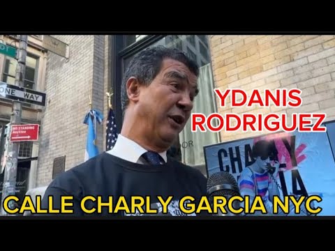 Ydanis Rodríguez desvela calle Charly García #farandularadioshow #ericadams