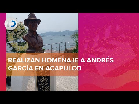 Develan busto en memoria de Andrés García en Acapulco, Guerrero