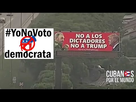 #YoNoVotoDemocrata respuesta del exilio cubano a la campaña de relacionar a Trump con Fidel Castro