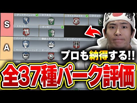 【最新版】プロも納得する！全37種類のパークをティア表ランキングにまとめて完全解説してみた。【CODモバイル】KAME