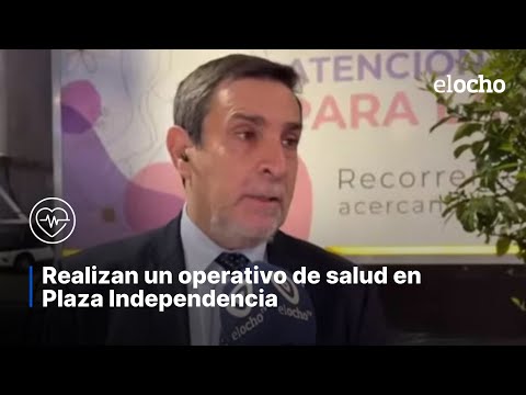 OPERATIVO DE SALUD EN PLAZA INDEPENDENCIA