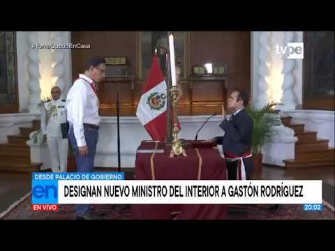 Designan a Gastón Rodríguez como nuevo ministro del Interior