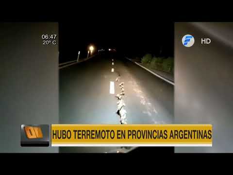 Terremoto en varias provincias de Argentina