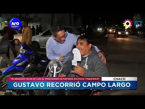 GUSTAVO RECORRIÓ CAMPO LARGO  - NOTICIERO 9 -