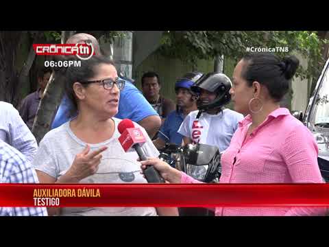 Chavalo termina en el pavimento por conductor imprudente en San Judas – Nicaragua