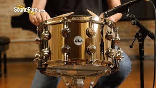 DW 8x14 Collectors Nickel over Brass Snare Drum—Quick 'n' Dirty