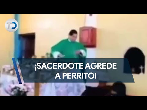Sacerdote pateó a perrito a media misa en Perú
