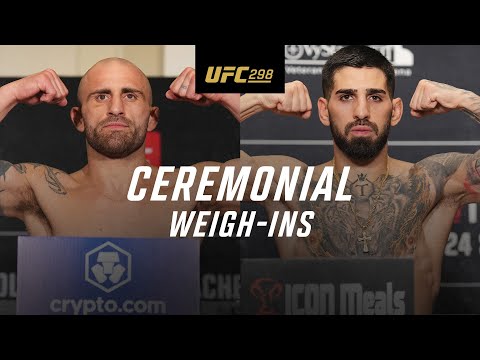 UFC 298: Ceremonial Weigh-In