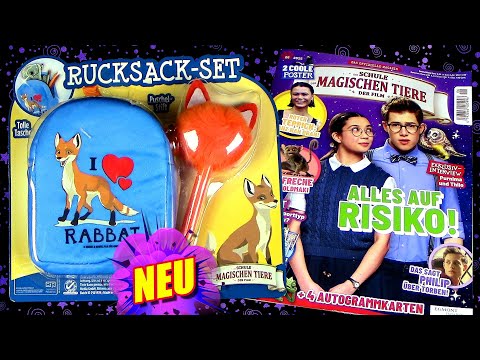 Die Schule der Magischen Tiere © Der Film - Magazin 06/25 mit Rucksack Set (Tasche & Puschel Stift)