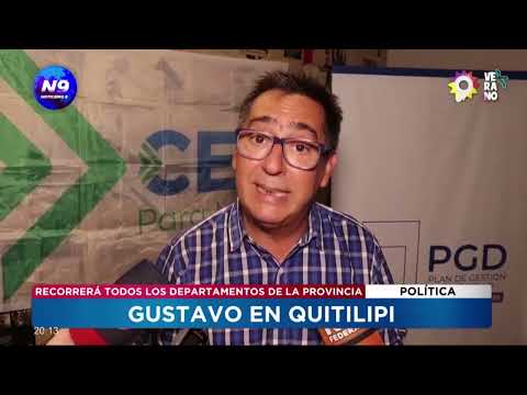 Gustavo Martínez en Quitilipi: recorrerá todos los departamentos de la provincia - NOTICIERO 9