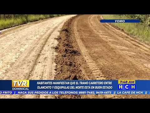 Pobladores de Esquipulas del norte aseguran que el tramo carretero està en buen estado