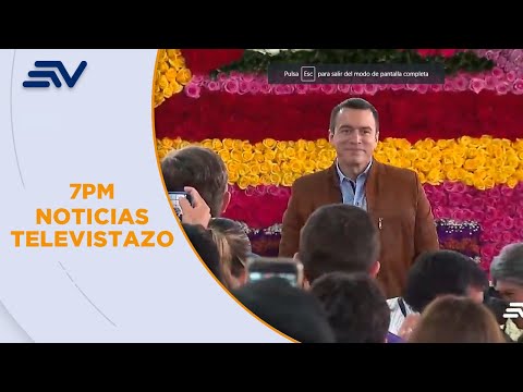 Presidente Noboa es el principal vocero en la campaña por el Sí | Televistazo | Ecuavisa