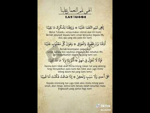 sholawat ilahi Tamimi na'ma alaina