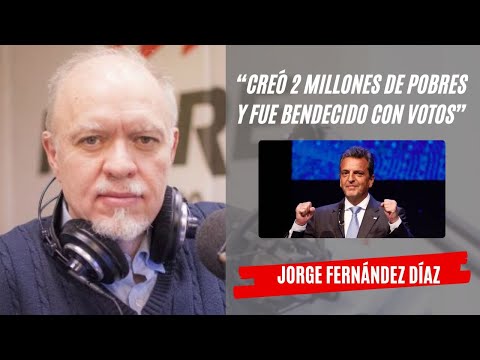 Jorge Fernández Díaz y el triunfo de Massa: “Creó 2 millones de pobres y fue bendecido con votos”