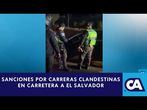 PNC realiza operativo contra carreras clandestinas en Carretera a El Salvador