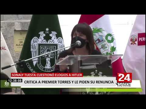 24Horas Sonaly Tuesta critica a premier y piden su renuncia
