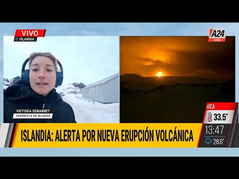 Islandia: alerta por nueva erupción volcánica