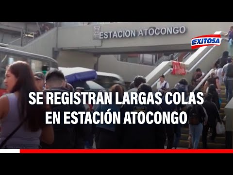 San Juan de Miraflores: Reportan demoras en el servicio de la Línea 1 del Metro de Lima